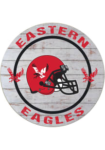 KH Sports Fan Eastern Washington Eagles Weathered Helmet Circle Sign