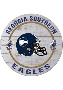 KH Sports Fan Georgia Southern Eagles Weathered Helmet Circle Sign
