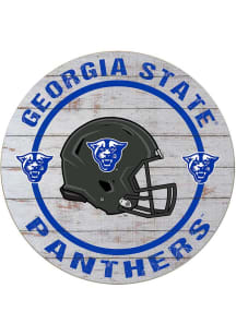 KH Sports Fan Georgia State Panthers Weathered Helmet Circle Sign