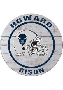 KH Sports Fan Howard Bison Weathered Helmet Circle Sign