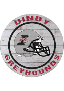 KH Sports Fan Indianapolis Greyhounds Weathered Helmet Circle Sign