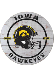 KH Sports Fan Iowa Hawkeyes Weathered Helmet Circle Sign