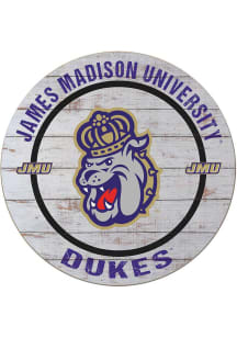 KH Sports Fan James Madison Dukes Weathered Helmet Circle Sign