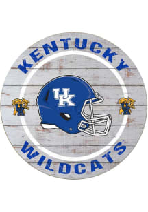 KH Sports Fan Kentucky Wildcats Weathered Helmet Circle Sign