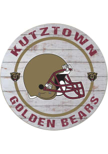 KH Sports Fan Kutztown University Weathered Helmet Circle Sign