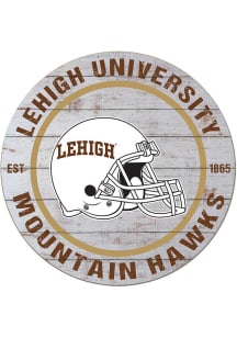 KH Sports Fan Lehigh University Weathered Helmet Circle Sign
