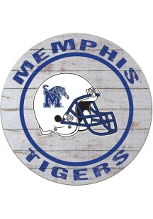 KH Sports Fan Memphis Tigers Weathered Helmet Circle Sign