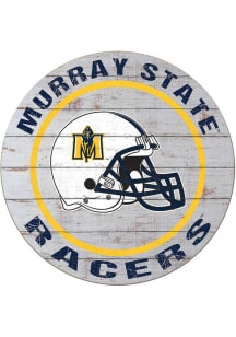 KH Sports Fan Murray State Racers Weathered Helmet Circle Sign