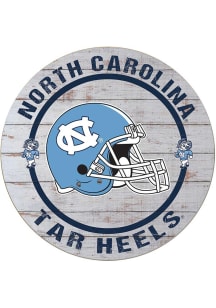 KH Sports Fan North Carolina Tar Heels Weathered Helmet Circle Sign