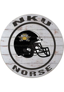 KH Sports Fan Northern Kentucky Norse Weathered Helmet Circle Sign