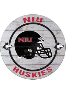 KH Sports Fan Northern Illinois Huskies Weathered Helmet Circle Sign