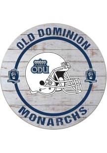 KH Sports Fan Old Dominion Monarchs Weathered Helmet Circle Sign