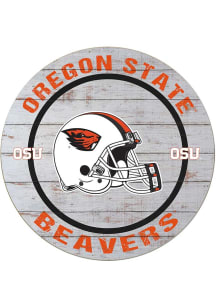 KH Sports Fan Oregon State Beavers Weathered Helmet Circle Sign