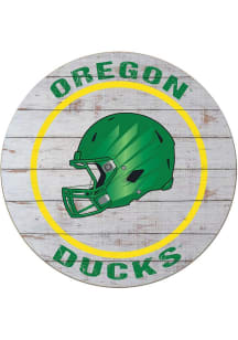 KH Sports Fan Oregon Ducks Weathered Helmet Circle Sign