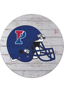 KH Sports Fan Pennsylvania Quakers Weathered Helmet Circle Sign