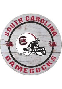 KH Sports Fan South Carolina Gamecocks Weathered Helmet Circle Sign