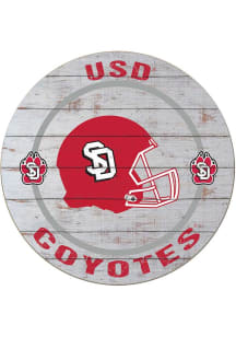 KH Sports Fan South Dakota Coyotes Weathered Helmet Circle Sign