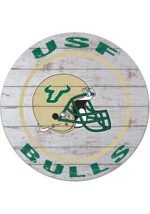KH Sports Fan South Florida Bulls Weathered Helmet Circle Sign
