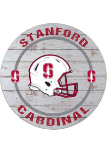 KH Sports Fan Stanford Cardinal Weathered Helmet Circle Sign