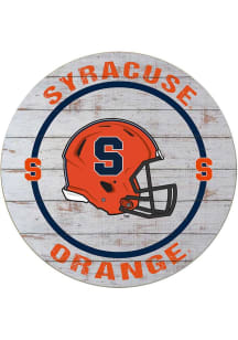 KH Sports Fan Syracuse Orange Weathered Helmet Circle Sign
