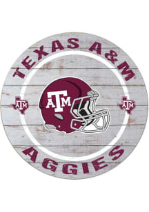 KH Sports Fan Texas A&amp;M Aggies Weathered Helmet Circle Sign