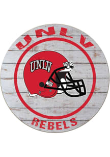 KH Sports Fan UNLV Runnin Rebels Weathered Helmet Circle Sign