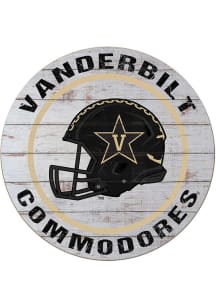 KH Sports Fan Vanderbilt Commodores Weathered Helmet Circle Sign