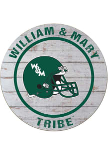 KH Sports Fan William &amp; Mary Tribe Weathered Helmet Circle Sign