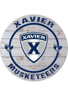 KH Sports Fan Xavier Musketeers Weathered Helmet Circle Sign