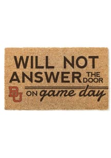 Boston Terriers Will Not Answer on Game Day Door Mat