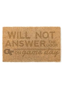 GA Tech Yellow Jackets Will Not Answer on Game Day Door Mat