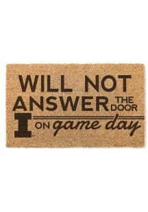 Brown Illinois Fighting Illini Will Not Answer on Game Day Door Mat