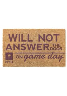 NYU Violets Will Not Answer on Game Day Door Mat
