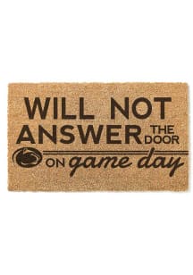 Brown Penn State Nittany Lions Will Not Answer on Game Day Door Mat