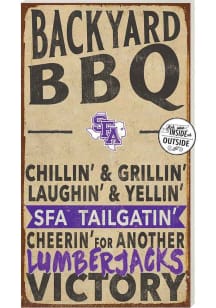 KH Sports Fan SFA Lumberjacks 11x20 Indoor Outdoor BBQ Sign