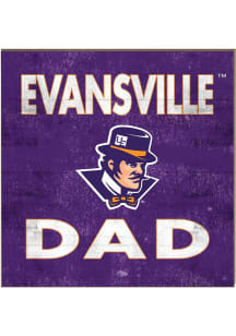 KH Sports Fan Evansville Purple Aces 10x10 Dad Sign