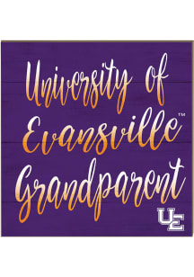 KH Sports Fan Evansville Purple Aces 10x10 Grandparents Sign