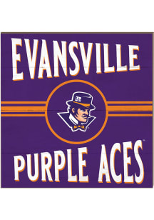 KH Sports Fan Evansville Purple Aces 10x10 Retro Sign