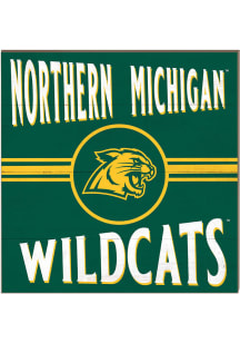 KH Sports Fan Northern Michigan Wildcats 10x10 Retro Sign