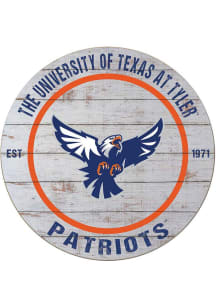 KH Sports Fan UT Tyler Patriots 20x20 Weathered Circle Sign