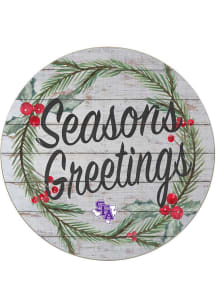 Jardine Associates SFA Lumberjacks 20x20 Weathered Seasons Greetings Sign