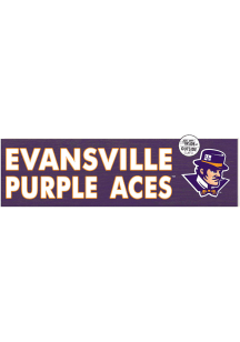 KH Sports Fan Evansville Purple Aces 35x10 Indoor Outdoor Colored Logo Sign