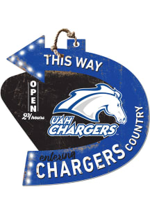 KH Sports Fan UAH Chargers This Way Arrow Sign