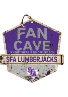 KH Sports Fan SFA Lumberjacks Fan Cave Rustic Badge Sign