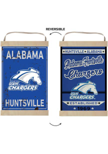 KH Sports Fan UAH Chargers Faux Rusted Reversible Banner Sign