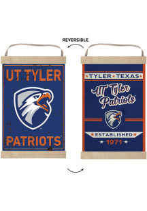 KH Sports Fan UT Tyler Patriots Faux Rusted Reversible Banner Sign