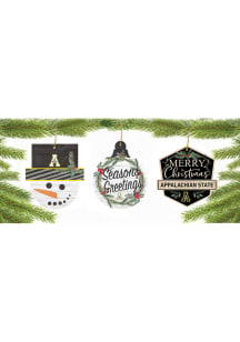 Appalachian State Mountaineers 3 Pack Ornament
