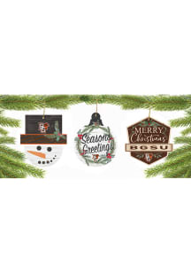 Bowling Green Falcons 3 Pack Ornament