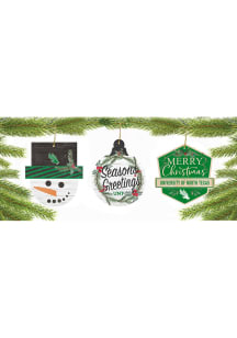 North Texas Mean Green 3 Pack Ornament