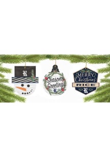 Rice Owls 3 Pack Ornament